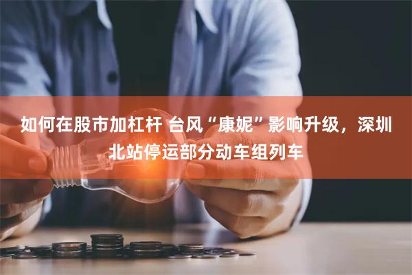 如何在股市加杠杆 台风“康妮”影响升级，深圳北站停运部分动车组列车