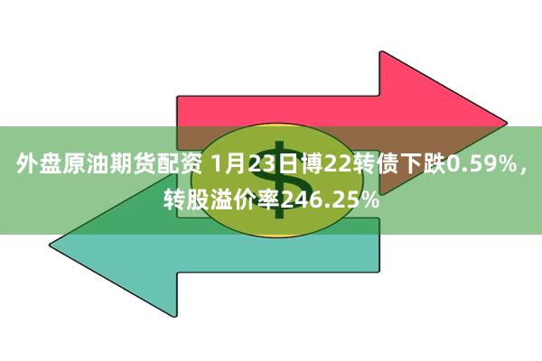 外盘原油期货配资 1月23日博22转债下跌0.59%，转股溢价率246.25%