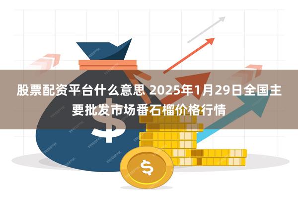 股票配资平台什么意思 2025年1月29日全国主要批发市场番石榴价格行情